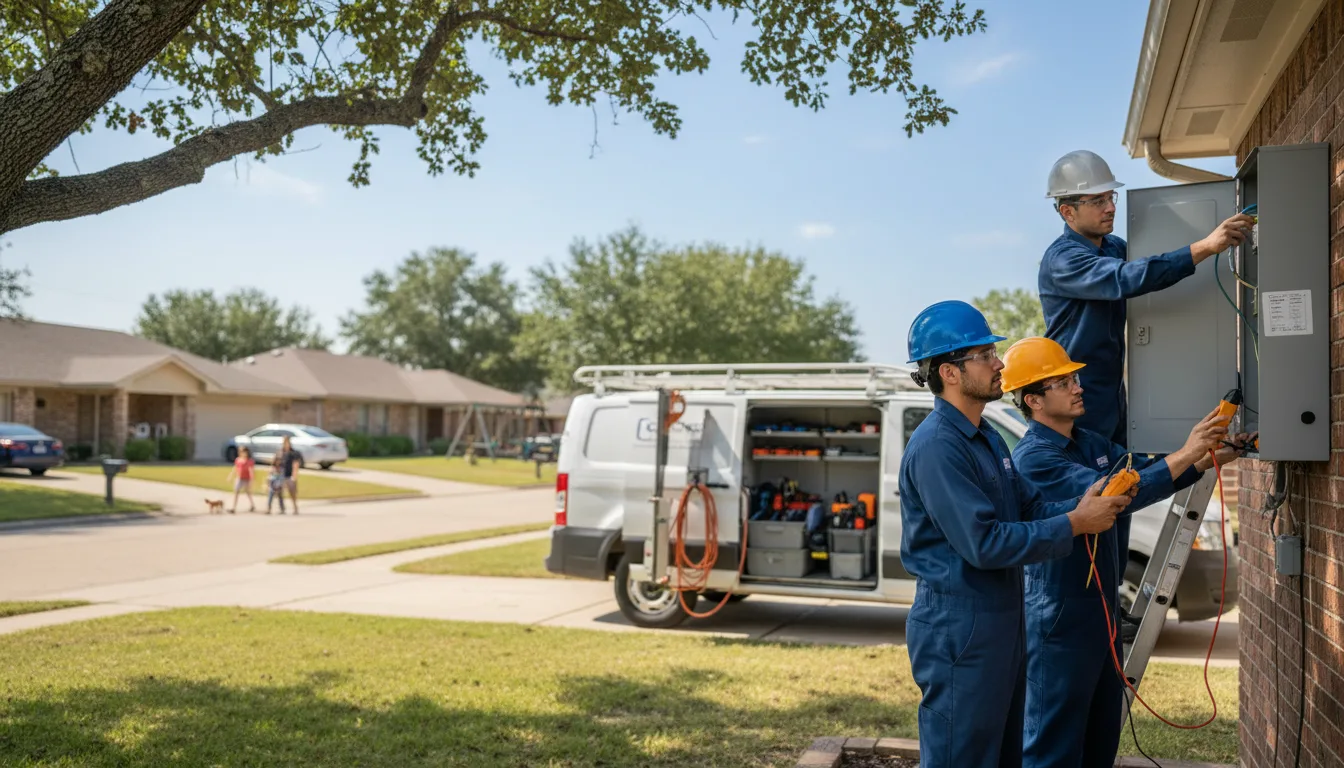 Certified electrician providing emergency electrical services in Perkins, OK
